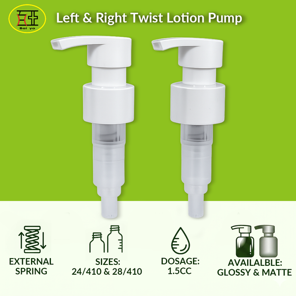 Left & Right Twist Lotion Pump Left & Right Twist Lotion Pump